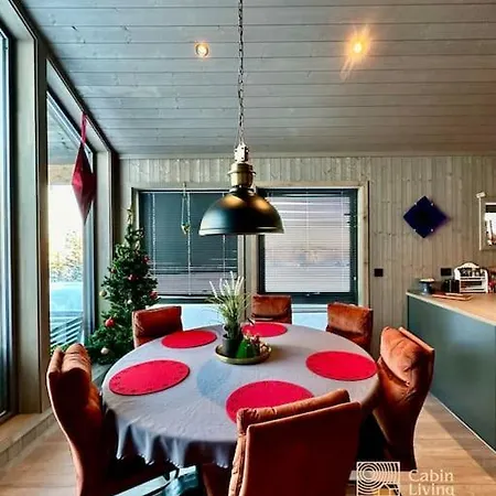 New Cabin Near X Country Ski Trails At Blefjell With Jacuzzi Ferienhaus Flesberg